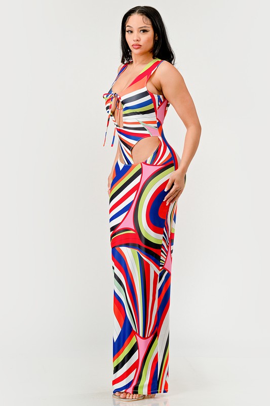 Resort Dreams Cutout Maxi Dress