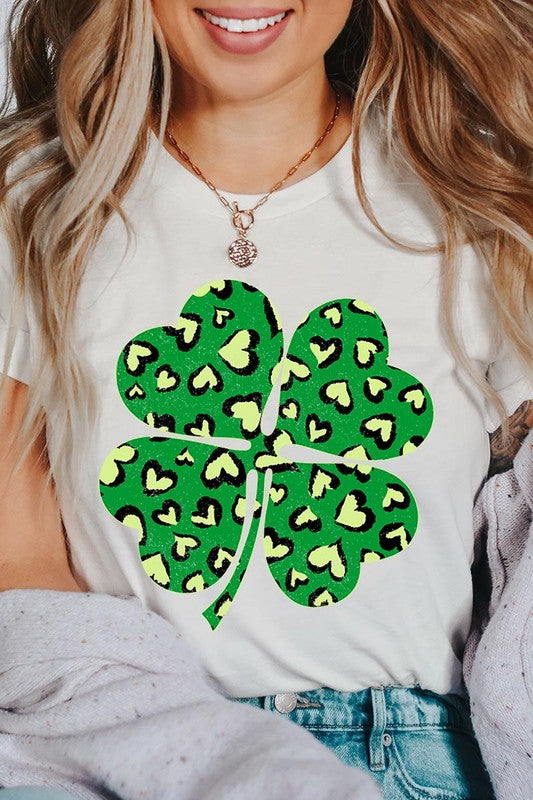 Four Leaf Clover St Patricks Day Graphic T Shirts king-general-store-5710.myshopify.com