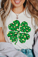 Four Leaf Clover St Patricks Day Graphic T Shirts king-general-store-5710.myshopify.com