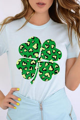 Four Leaf Clover St Patricks Day Graphic T Shirts king-general-store-5710.myshopify.com