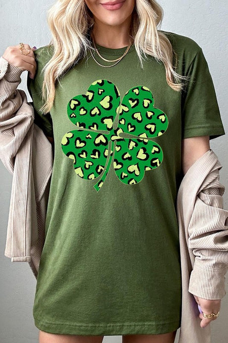 Four Leaf Clover St Patricks Day Graphic T Shirts king-general-store-5710.myshopify.com