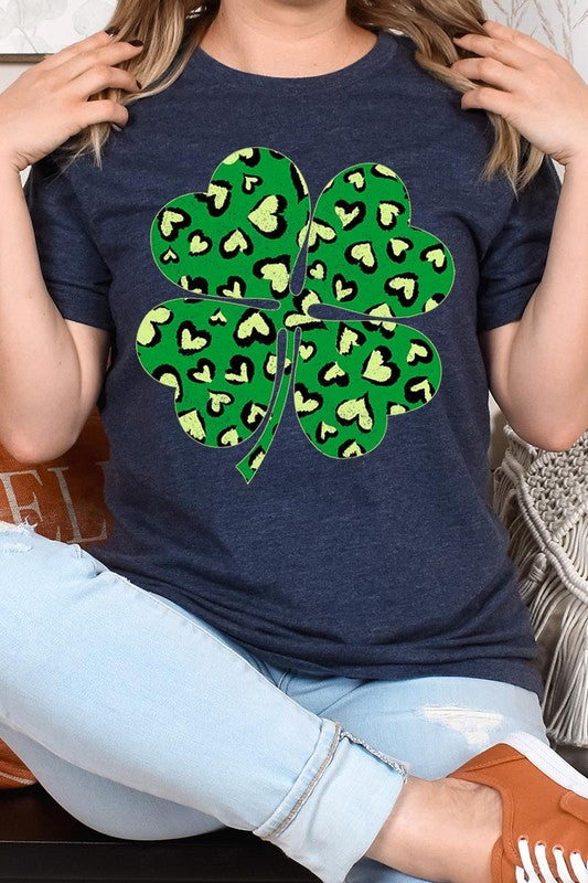 Four Leaf Clover St Patricks Day Graphic T Shirts king-general-store-5710.myshopify.com