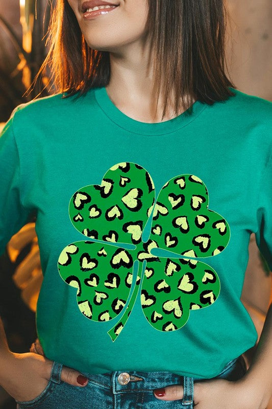 Four Leaf Clover St Patricks Day Graphic T Shirts king-general-store-5710.myshopify.com