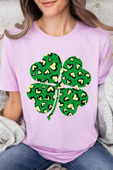 Four Leaf Clover St Patricks Day Graphic T Shirts king-general-store-5710.myshopify.com