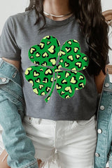 Four Leaf Clover St Patricks Day Graphic T Shirts king-general-store-5710.myshopify.com