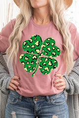 Four Leaf Clover St Patricks Day Graphic T Shirts king-general-store-5710.myshopify.com