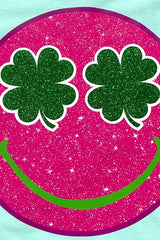 Smile St Patricks Day Glitter Graphic T Shirts king-general-store-5710.myshopify.com