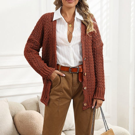 Chunky Cable Knit Oversize Cardigan king-general-store-5710.myshopify.com