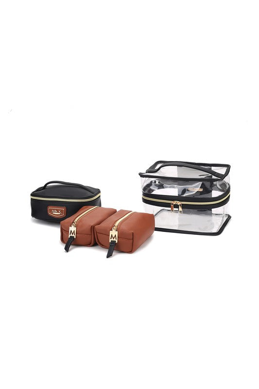 MKF Collection Emma Cosmetic Clear Case set by Mia king-general-store-5710.myshopify.com