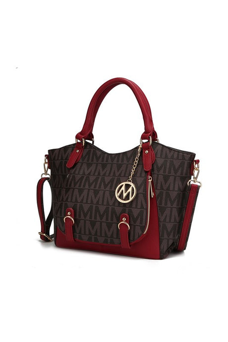 MKF Collection Fula Signature Satchel Bag by Mia K king-general-store-5710.myshopify.com