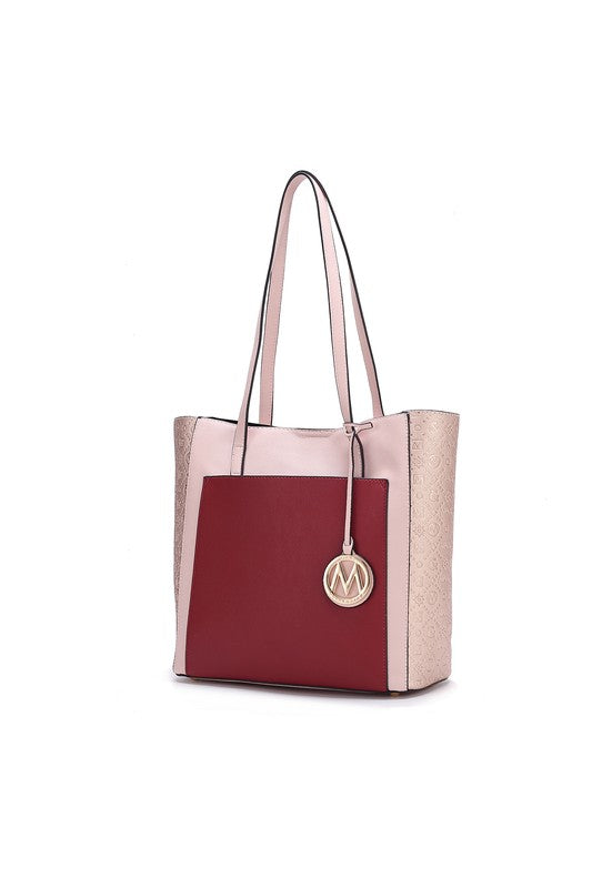 MKF Collection Leah Color-Block Tote Bag by Mia K king-general-store-5710.myshopify.com