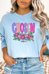 Easter Colorful Chosen Floral Sweatshirt king-general-store-5710.myshopify.com