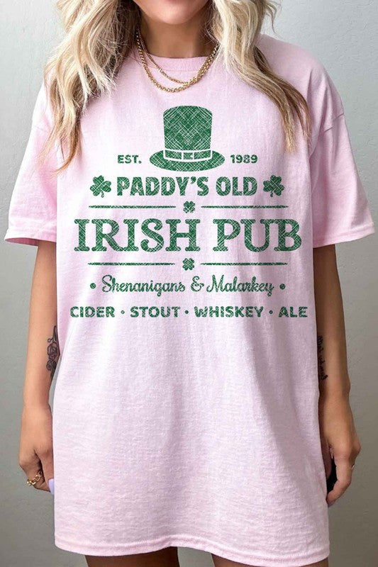 IRISH PUB ST PATRICKS OVERSIZED TEE