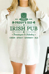 Irish Pub St Patricks Oversized Sweatshirt