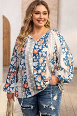 Plus Size Tie Neck Irene Top