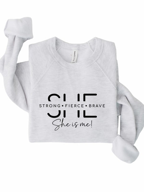 She Is Strong. She is me Bella Premium Sweatshirt