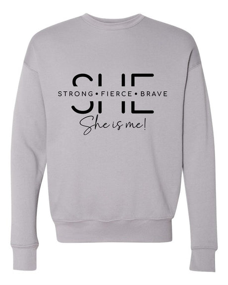 She Is Strong. She is me Bella Premium Sweatshirt