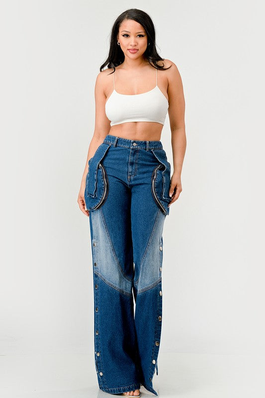 Indigo Trailblazer Denim Palazzo Pants