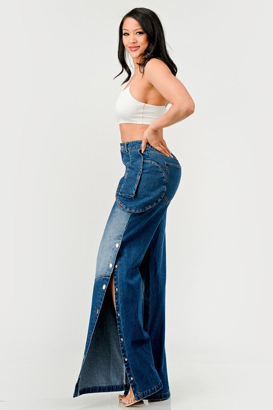 Indigo Trailblazer Denim Palazzo Pants