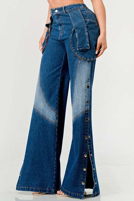 Indigo Trailblazer Denim Palazzo Pants