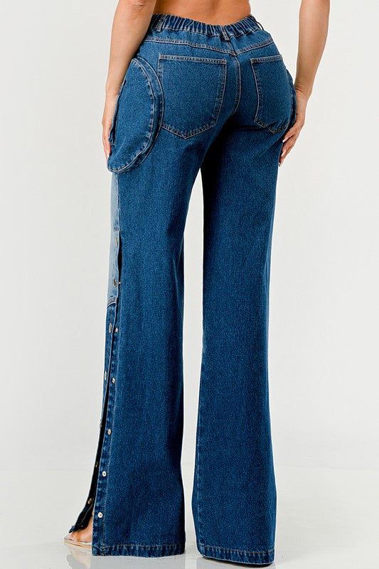 Indigo Trailblazer Denim Palazzo Pants