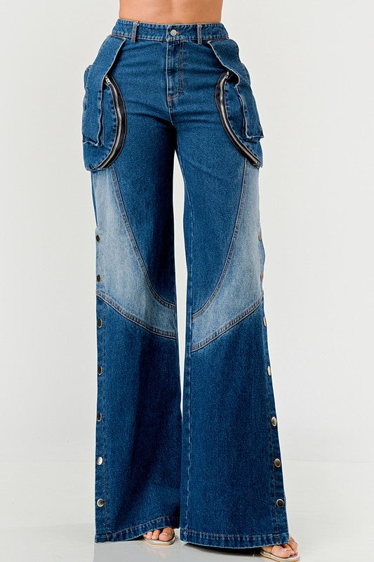 Indigo Trailblazer Denim Palazzo Pants