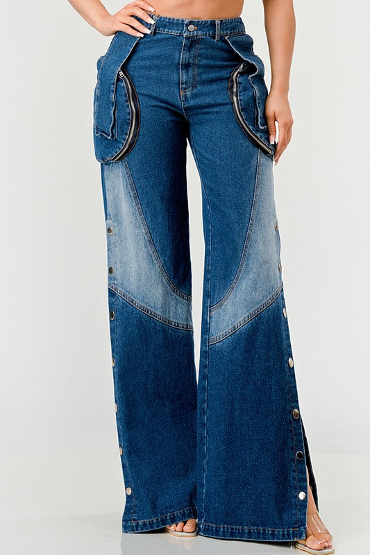 Indigo Trailblazer Denim Palazzo Pants