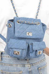 Denim Fashion Backpack