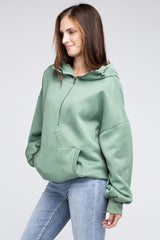 Stitch Detailed Elastic Hem Hoodie king-general-store-5710.myshopify.com