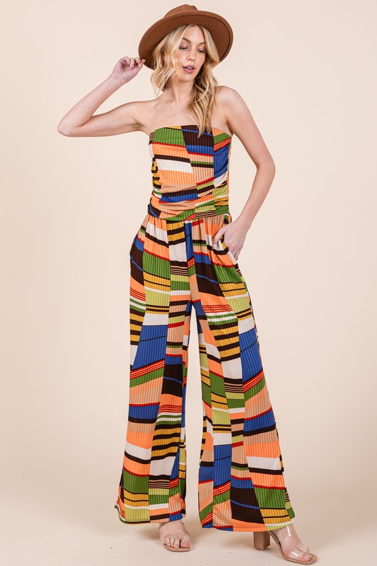 Wide Leg Jumpsuit with Pockets