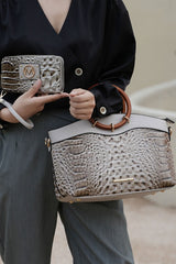 MKF Phoebe Tote with Wristlet Wallet Bag by Mia K