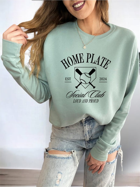 Home Plate Social Club Premium Bella Sweatshirt