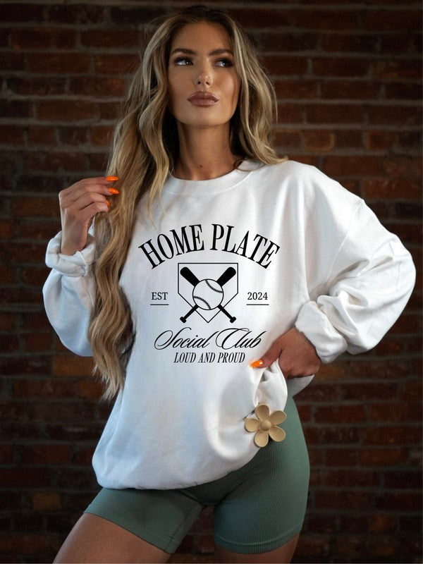 Home Plate Social Club Premium Bella Sweatshirt