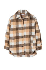 Plaid sherpa jacket with pockets king-general-store-5710.myshopify.com