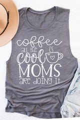 Coffee Cool Moms Muscle Tank Top