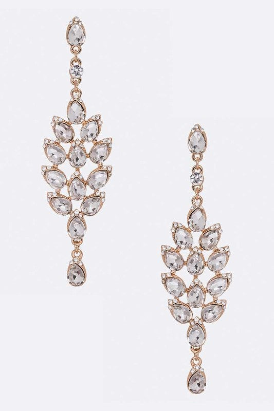 Crystal Bridal Chandelier Earrings