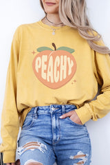 Peachy Cute Peach Summer Graphic Tee