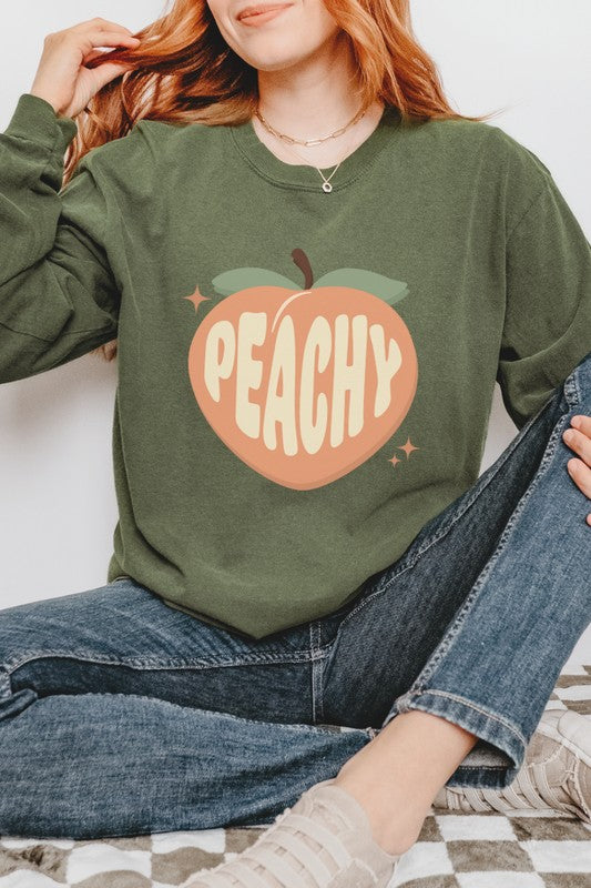 Peachy Cute Peach Summer Graphic Tee