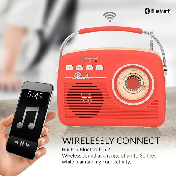 Supersonic Multi-Function Bluetooth Retro Speaker