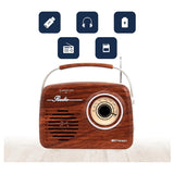 Emerson Portable Retro Radio with Battery