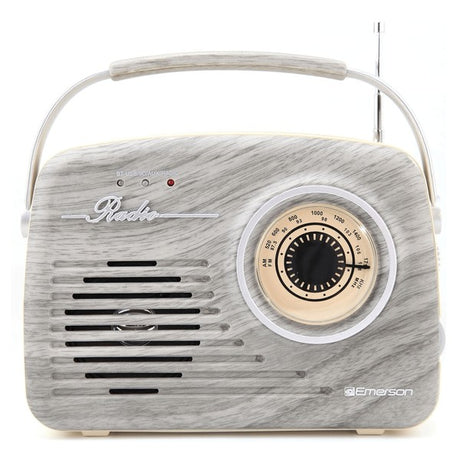 Emerson Portable Retro Radio with Battery