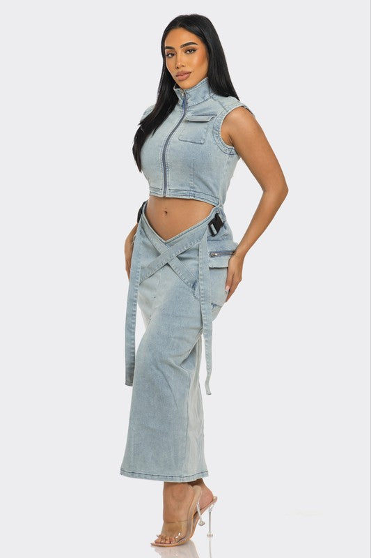 Modern Edge Denim Co-ord Set