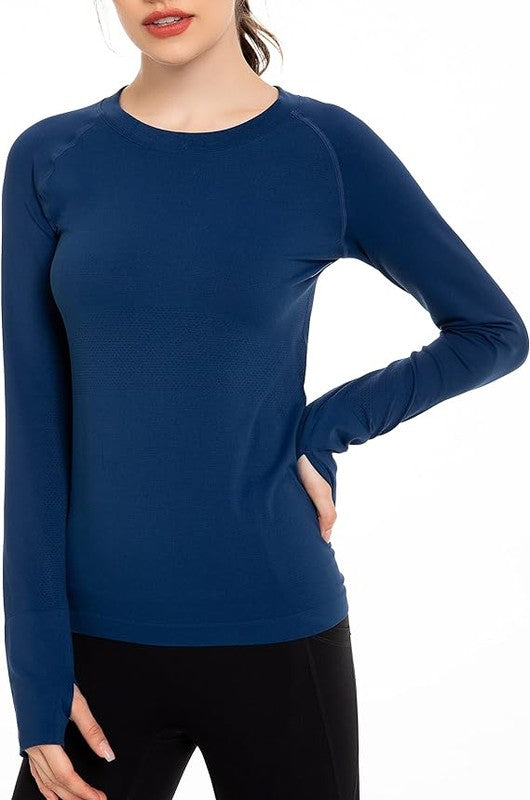 Long Sleeve Workout Shirts for Women