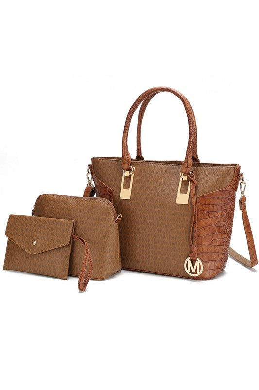 MKF Shonda Tote with Cosmetic Pouch & Wristlet by Mia k