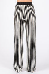 See-Through Stripe Knit Pants