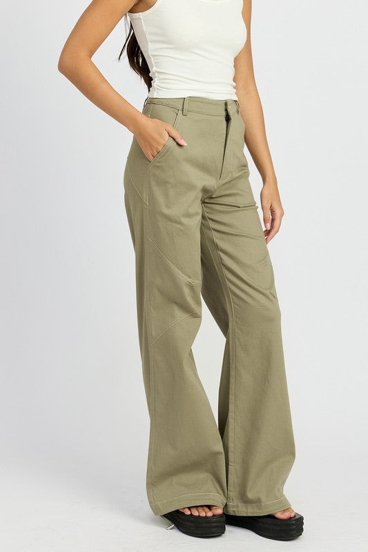 High Waisted Trending Wide Leg Pants