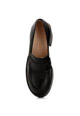 Elspeth Heeled Platform Leather Loafers king-general-store-5710.myshopify.com