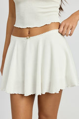 Off White Circle Mini Skirt