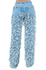 Blue Multi Style Denim Pants