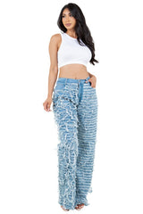 Blue Multi Style Denim Pants